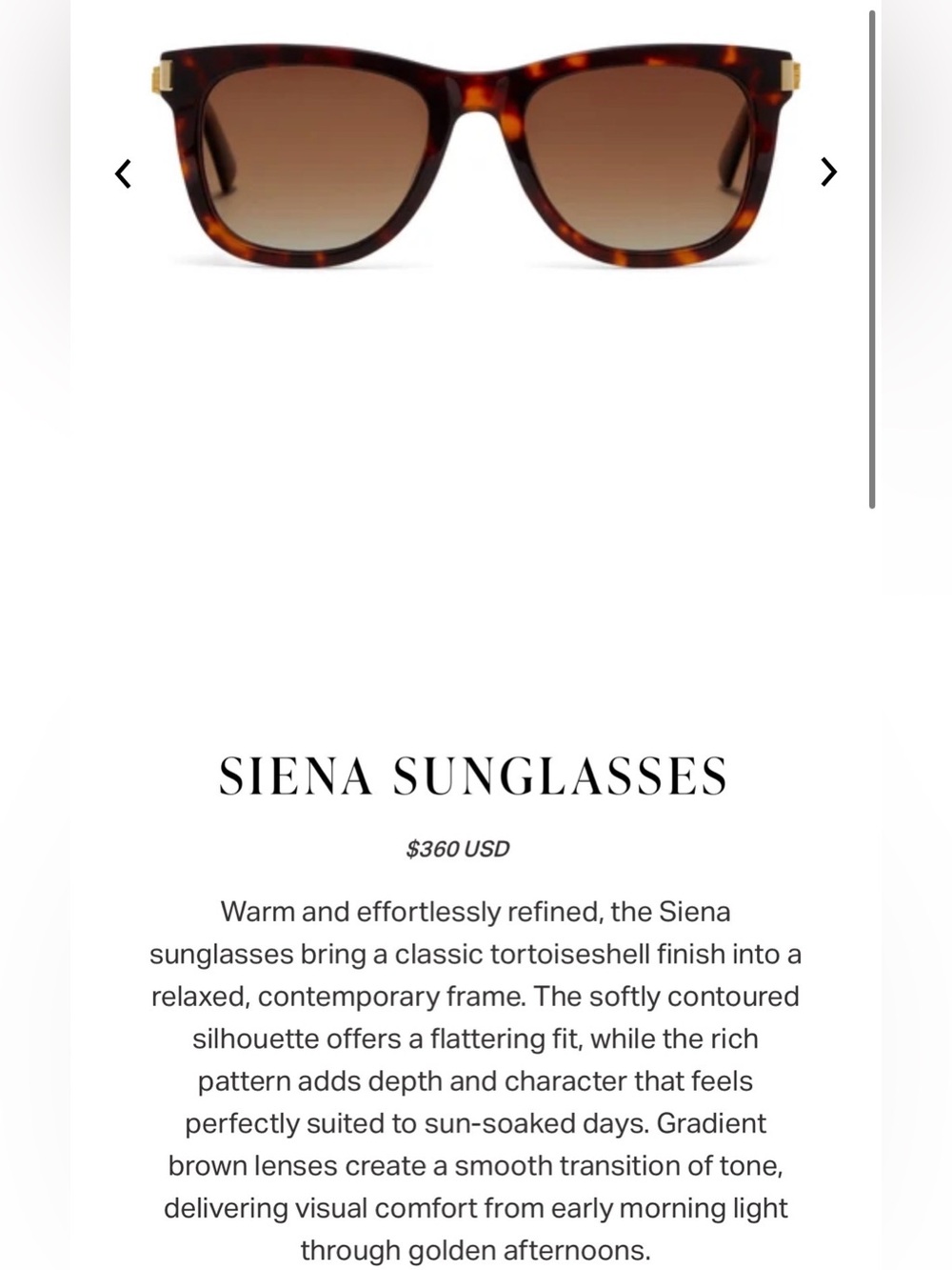 Tortoiseshell Sunglasses โ Brown Gradient Lens